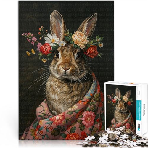 Puzzle für Erwachsene 1000 Teile “Kaninchen mit Blumen” Aus Karton,ab 14 Jahren Perfekte Dekoration Geschenkspielzeug。Größe:26x38cm/10.2x14.9Zoll Puzzle für Erwachsene 1000 Teile “Kaninchen mit Blumen” Aus Karton,ab 14 Jahren Perfekte Dekoration Geschenkspielzeug。Größe:26x38cm/10.2x14.9Zoll von KGUHVFTK