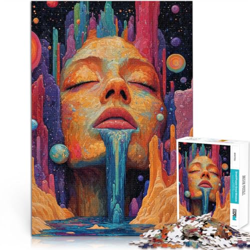 Puzzle für Erwachsene 1000 Teile “Königin der Galaxis” Aus Holz，ab 14 Jahren Wanddekoration Tolles Geschenk。Größe：50x75cm/19.6x29.5Zoll von KGUHVFTK