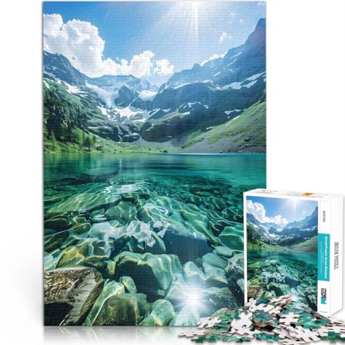 Puzzle für Erwachsene 1000 Teile “Kristallbergsee” Aus Karton,Geeignet für Personen ab 14 Jahren Spielzeug-Intellektuelles Spiel Geschenke zum 。Größe:38x52cm Puzzle für Erwachsene 1000 Teile “Kristallbergsee” Aus Karton,Geeignet für Personen ab 14 Jahren Spielzeug-Intellektuelles Spiel Geschenke zum 。Größe:38x52cm von KGUHVFTK