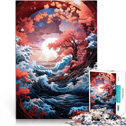 Puzzle für Erwachsene 1000 Teile “ Landschaftskunst” Aus Karton，ab 14 Jahren Familienspiele Wanddekoration Einzigartige Geschenke zum Geburtstag und zu Weihnachten。Größe：26x38cm/10.2x14.9Zoll von KGUHVFTK