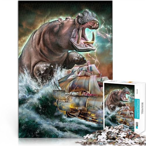 Puzzle für Erwachsene 1000 Teile “Nilpferd Kraken” Aus Karton,ab 14 Jahren Familienspiel für und Geschenkideen。Größe:38x52cm/14.9x20.4Zoll Puzzle für Erwachsene 1000 Teile “Nilpferd Kraken” Aus Karton,ab 14 Jahren Familienspiel für und Geschenkideen。Größe:38x52cm/14.9x20.4Zoll von KGUHVFTK