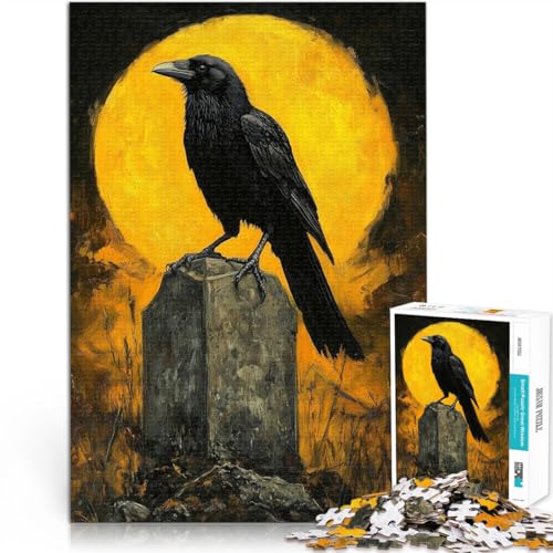 Puzzle für Erwachsene 1000 Teile “Rabe auf Grabstein” Aus Karton,für und ab 14 Jahren Anti-Stress-Spielzeug Kunstwerk Geschenk。Größe:38x52cm/14.9x20.4Zoll Puzzle für Erwachsene 1000 Teile “Rabe auf Grabstein” Aus Karton,für und ab 14 Jahren Anti-Stress-Spielzeug Kunstwerk Geschenk。Größe:38x52cm/14.9x20.4Zoll von KGUHVFTK