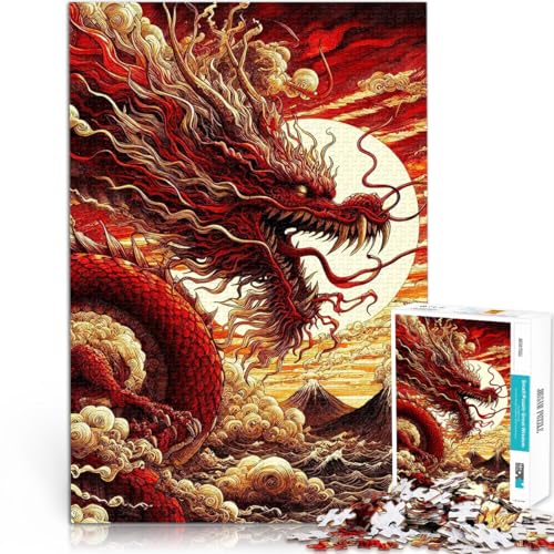 Puzzle für Erwachsene 1000 Teile “Roter Drache über Berg” Aus Karton,ab 14 Jahren Anti-Stress-Lernspielzeug tolles Geschenk。Größe:38x52cm/14.9x20.4Zoll Puzzle für Erwachsene 1000 Teile “Roter Drache über Berg” Aus Karton,ab 14 Jahren Anti-Stress-Lernspielzeug tolles Geschenk。Größe:38x52cm/14.9x20.4Zoll von KGUHVFTK