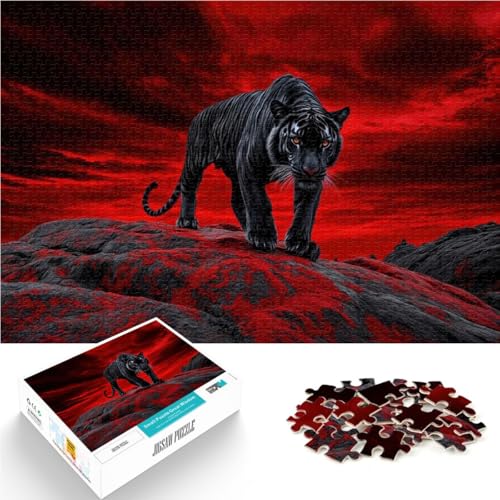 Puzzle für Erwachsene 1000 Teile “Schwarzer Tiger am roten Himmel” Aus Karton,für und ab 14 Jahren Schwierig und herausfordernd Verbesserung der Liebe zwischen Paaren。Größe:38x52cm/14.9x20.4Zoll Puzzle für Erwachsene 1000 Teile “Schwarzer Tiger am roten Himmel” Aus Karton,für und ab 14 Jahren Schwierig und herausfordernd Verbesserung der Liebe zwischen Paaren。Größe:38x52cm/14.9x20.4Zoll von KGUHVFTK