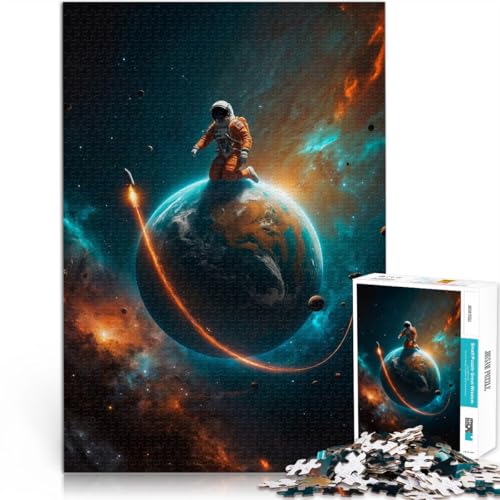 Puzzle für Erwachsene 1000 Teile “Sternenreise” Aus Karton，ab 14 Jahren Lernspiele Heimdekoration Tolles Geschenk。Größe：38x52cm/14.9x20.4Zoll von KGUHVFTK