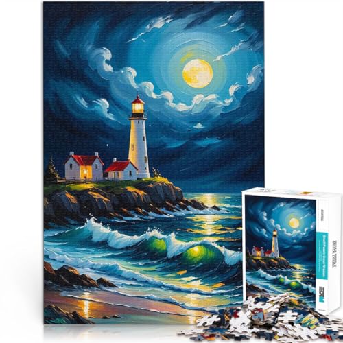 Puzzle für Erwachsene 1000 Teile “Stürmischer Leuchtturm” Aus Karton,für und ab 14 Jahren für Lernspiel-Herausforderungsspielzeug Familienspiele Weihnachten Geburtstagsgeschenke。Größe:38x52cm Puzzle für Erwachsene 1000 Teile “Stürmischer Leuchtturm” Aus Karton,für und ab 14 Jahren für Lernspiel-Herausforderungsspielzeug Familienspiele Weihnachten Geburtstagsgeschenke。Größe:38x52cm von KGUHVFTK