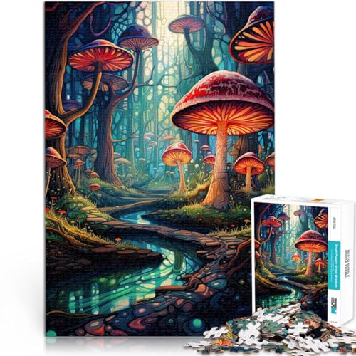 Puzzle für Erwachsene 1000 Teile “ Trippy Waldkunst” Aus Karton,ab 14 Jahren Präzisionsschneiden Geschenkspielzeug。Größe:38x52cm/14.9x20.4Zoll Puzzle für Erwachsene 1000 Teile “ Trippy Waldkunst” Aus Karton,ab 14 Jahren Präzisionsschneiden Geschenkspielzeug。Größe:38x52cm/14.9x20.4Zoll von KGUHVFTK
