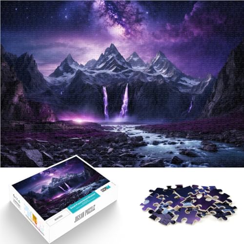 Puzzle für Erwachsene 1000 Teile “Violette Berglandschaft” Aus Karton,für und ab 14 Jahren Intellektuelles Spielzeugspiel Wunschliste mit dem Weihnachtsmann。Größe:38x52cm/14.9x20.4Zoll Puzzle für Erwachsene 1000 Teile “Violette Berglandschaft” Aus Karton,für und ab 14 Jahren Intellektuelles Spielzeugspiel Wunschliste mit dem Weihnachtsmann。Größe:38x52cm/14.9x20.4Zoll von KGUHVFTK