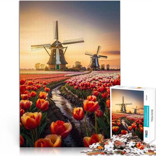 Puzzle für Erwachsene 1000 Teile “Windmühlensymphonie” Aus Karton,Geeignet für Personen ab 14 Jahren für die Heimdekoration Geschenke zum 。Größe:38x52cm Puzzle für Erwachsene 1000 Teile “Windmühlensymphonie” Aus Karton,Geeignet für Personen ab 14 Jahren für die Heimdekoration Geschenke zum 。Größe:38x52cm von KGUHVFTK