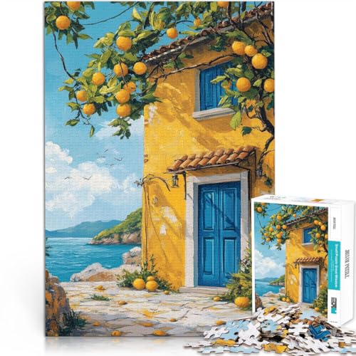 Puzzle für Erwachsene 1000 Teile “ästhetische Hausmalerei” Aus Karton，ab 14 Jahren Spielzeug Geschenk - Herausforderndes Spiel。Größe：26x38cm/10.2x14.9Zoll von KGUHVFTK