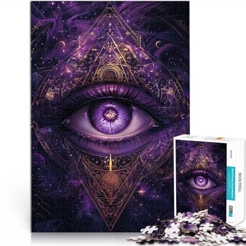 Puzzle für Erwachsene 2000 Teile “Das allsehende Auge” Aus Karton，ab 14 Jahren Lernspielzeug für die ganze Familie Geschenk zum Geburtstag。Größe：70x100cm/27.5x39.3Zoll von KGUHVFTK