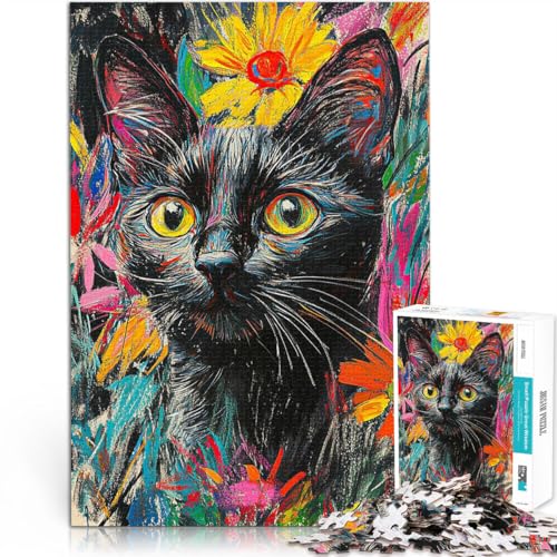Puzzle für Erwachsene 2000 Teile “Schwarze Katze in Blumen” Aus Karton,Geeignet für Personen ab 14 Jahren Herausforderndes Spielzeug Geburtstagsgeschenk。Größe:70x100cm/27.5x39.3Zoll Puzzle für Erwachsene 2000 Teile “Schwarze Katze in Blumen” Aus Karton,Geeignet für Personen ab 14 Jahren Herausforderndes Spielzeug Geburtstagsgeschenk。Größe:70x100cm/27.5x39.3Zoll von KGUHVFTK