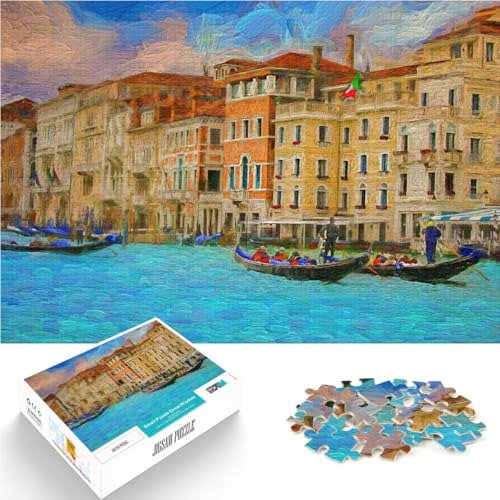 Puzzle für Erwachsene 2000 Teile “Venedig Ölgemälde Landschaft” Aus Karton,ab 14 Jahren Antistress Schwierige Herausforderung Geburtstagsgeschenk。Größe:70x100cm/27.5x39.3Zoll Puzzle für Erwachsene 2000 Teile “Venedig Ölgemälde Landschaft” Aus Karton,ab 14 Jahren Antistress Schwierige Herausforderung Geburtstagsgeschenk。Größe:70x100cm/27.5x39.3Zoll von KGUHVFTK