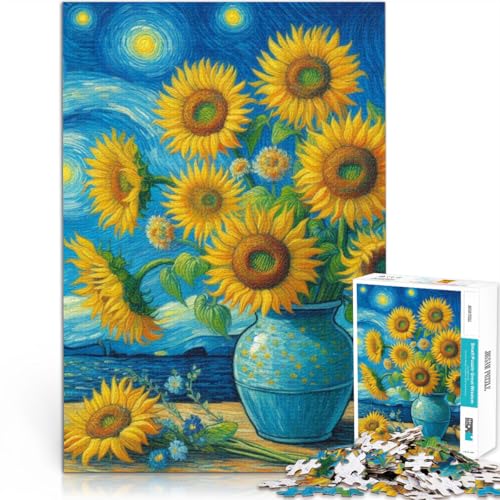 Puzzle für Erwachsene 2000 Teile “schöne Sonnenblume” Aus Karton，für 14+ Lernspiel für Familien Angeboten als Geschenk für die ganze Familie。Größe：70x100cm/27.5x39.3Zoll von KGUHVFTK
