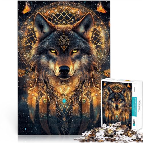 Puzzle für Erwachsene und Jugendliche 1000 Teile “Fantasie-Zauberwolf” Aus Karton,ab 14 Jahren Präzisionsschneiden Wichtelgeschenke。Größe:38x52cm/14.9x20.4Zoll Puzzle für Erwachsene und Jugendliche 1000 Teile “Fantasie-Zauberwolf” Aus Karton,ab 14 Jahren Präzisionsschneiden Wichtelgeschenke。Größe:38x52cm/14.9x20.4Zoll von KGUHVFTK