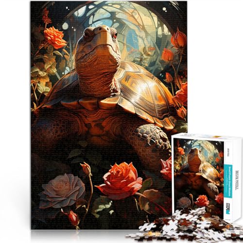 Puzzle für Erwachsene und Jugendliche 1000 Teile “Schildkröte in Rosen” Aus Karton,ab 14 Jahren Familienaktivitäten Weihnachts- und Geburtstagsgeschenke。Größe:38x52cm/14.9x20.4Zoll Puzzle für Erwachsene und Jugendliche 1000 Teile “Schildkröte in Rosen” Aus Karton,ab 14 Jahren Familienaktivitäten Weihnachts- und Geburtstagsgeschenke。Größe:38x52cm/14.9x20.4Zoll von KGUHVFTK