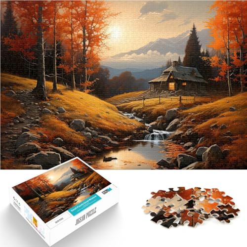 Puzzle für Erwachsene und Jugendliche 2000 Teile “ Herbstlandschaft” Aus Karton，ab 14 Jahren Schönes DesignspielSchönes Designspiel Geschenkideen。Größe：70x100cm/27.5x39.3Zoll von KGUHVFTK