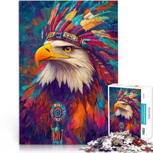 Puzzles für Erwachsene 1000 “Adler Bunte Malerei” Aus Karton,Geeignet für Personen ab 14 Jahren Quizspiel Geburtstagsgeschenk。Größe:38x52cm/14.9x20.4Zoll Puzzles für Erwachsene 1000 “Adler Bunte Malerei” Aus Karton,Geeignet für Personen ab 14 Jahren Quizspiel Geburtstagsgeschenk。Größe:38x52cm/14.9x20.4Zoll von KGUHVFTK