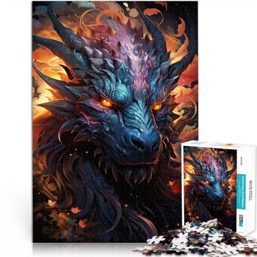Puzzles für Erwachsene 1000 “Chinesischer Drache” Aus Karton,ab 14 Jahren Heimdekorationsspiel Geeignet 。Größe:38x52cm/14.9x20.4Zoll Puzzles für Erwachsene 1000 “Chinesischer Drache” Aus Karton,ab 14 Jahren Heimdekorationsspiel Geeignet 。Größe:38x52cm/14.9x20.4Zoll von KGUHVFTK