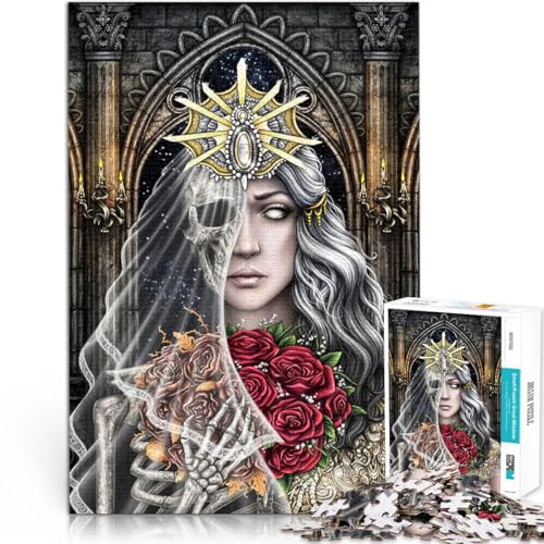 Puzzles für Erwachsene 1000 “Die Braut” Aus Karton，ab 14 Jahren Wanddekoration Spiele Spielzeug Geschenk。Größe：38x52cm/14.9x20.4Zoll von KGUHVFTK