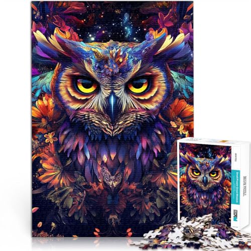 Puzzles für Erwachsene 1000 “Eule unter dem Mond” Aus Karton,für und ab 14 Jahren Heimdekorationsspielzeug Geschenkideen。Größe:38x52cm/14.9x20.4Zoll Puzzles für Erwachsene 1000 “Eule unter dem Mond” Aus Karton,für und ab 14 Jahren Heimdekorationsspielzeug Geschenkideen。Größe:38x52cm/14.9x20.4Zoll von KGUHVFTK
