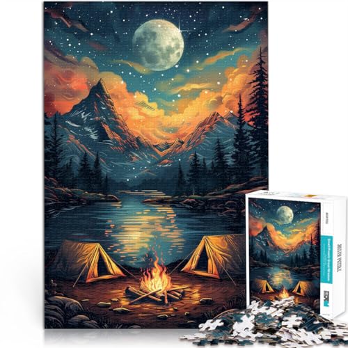 Puzzles für Erwachsene 1000 Puzzles “Camping am Lagerfeuer in den Bergen” Aus Karton,ab 14 Jahren Spielzeug für die ganze Familie Weihnachtsspiel Geschenke für Frauen。Größe:38x52cm/14.9x20.4Zoll Puzzles für Erwachsene 1000 Puzzles “Camping am Lagerfeuer in den Bergen” Aus Karton,ab 14 Jahren Spielzeug für die ganze Familie Weihnachtsspiel Geschenke für Frauen。Größe:38x52cm/14.9x20.4Zoll von KGUHVFTK