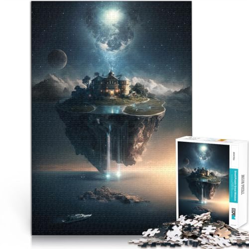Puzzles für Erwachsene 1000 Puzzles “Schwimmendes Herrenhaus” Aus Karton，Geeignet für Personen ab 14 Jahren Spielzeug-Intellektuelles Spiel Geschenke zum 。 von KGUHVFTK