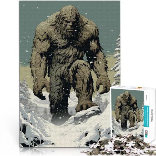 Puzzles für Erwachsene 1000 “Riesiger Yeti” Aus Karton，ab 14 Jahren Für Familienspaß und Spieleabende Tolle Geschenke und Spielzeuge。Größe：26x38cm/10.2x14.9Zoll von KGUHVFTK