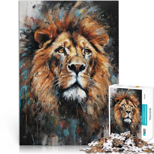 Schweres Puzzle für Erwachsene, 1000 Teile “Löwe” Aus Karton,ab 14 Jahren Spielzeug Geschenk - Herausforderndes Spiel。Größe:38x52cm/14.9x20.4Zoll Schweres Puzzle für Erwachsene, 1000 Teile “Löwe” Aus Karton,ab 14 Jahren Spielzeug Geschenk - Herausforderndes Spiel。Größe:38x52cm/14.9x20.4Zoll von KGUHVFTK