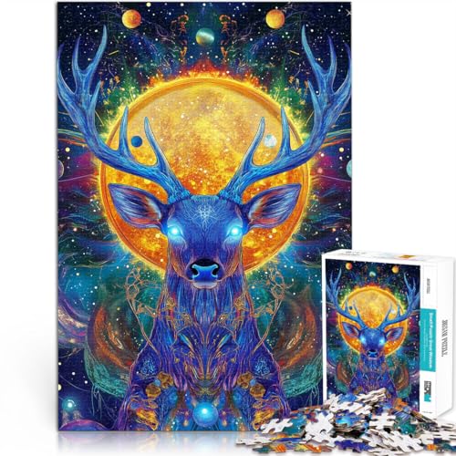 Schweres Puzzle für Erwachsene, 1000 Teile “Sternenhirsch” Aus Karton,Geeignet für Kinder ab 14 Jahren Anti-Stress-Spielzeug Geeignet 。Größe:26x38cm/10.2x14.9Zoll Schweres Puzzle für Erwachsene, 1000 Teile “Sternenhirsch” Aus Karton,Geeignet für Kinder ab 14 Jahren Anti-Stress-Spielzeug Geeignet 。Größe:26x38cm/10.2x14.9Zoll von KGUHVFTK