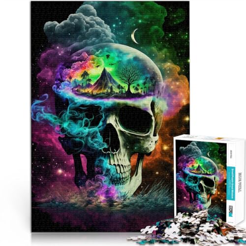 Schweres Puzzle für Erwachsene, 1000 Teile “Traumländer” Aus Karton，für 14+ Geschenke zur Heimdekoration Tolle Geschenke und Spielzeuge。Größe：26x38cm/10.2x14.9Zoll von KGUHVFTK