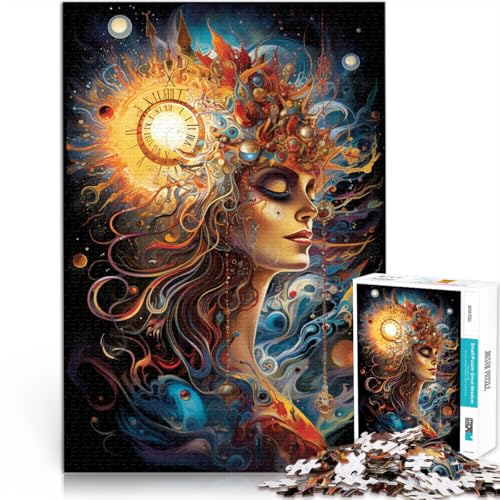 Schweres Puzzle für Erwachsene, 2000 Teile “Psychedelische Frau” Aus Karton，für und ab 14 Jahren Anti-Stress-Spielzeug Lustige Aktivitäten für zu Hause, Geburtstagsgeschenk, Reisegeschenke。 von KGUHVFTK