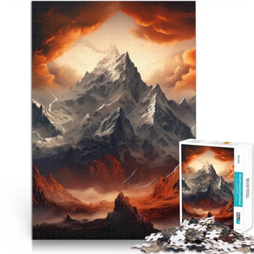 für Erwachsene 1000-Teile-Puzzle “ Berge Kunst” Aus Karton,ab 14 Jahren Denksportaufgabe-Spiel ganze Familie eignet。Größe:26x38cm/10.2x14.9Zoll für Erwachsene 1000-Teile-Puzzle “ Berge Kunst” Aus Karton,ab 14 Jahren Denksportaufgabe-Spiel ganze Familie eignet。Größe:26x38cm/10.2x14.9Zoll von KGUHVFTK
