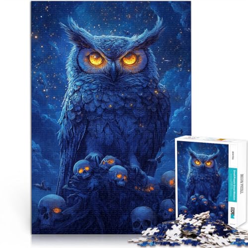 für Erwachsene 1000 Teile Puzzle “Fantasie-Eule im Mondschein” Aus Karton,ab 14 Jahren Familienaktivitäten 。Größe:38x52cm/14.9x20.4Zoll für Erwachsene 1000 Teile Puzzle “Fantasie-Eule im Mondschein” Aus Karton,ab 14 Jahren Familienaktivitäten 。Größe:38x52cm/14.9x20.4Zoll von KGUHVFTK