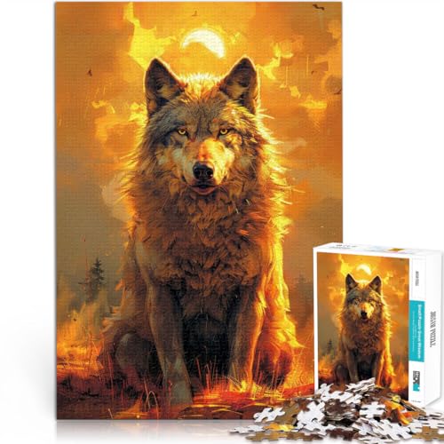 für Erwachsene 1000 Teile Puzzle Geschenke “Goldener Wolf” Aus Karton,Geeignet für Personen ab 14 Jahren Intellektuelles Spielzeugspiel Wunschliste mit dem Weihnachtsmann。Größe:38x52cm/14.9x20.4Zoll für Erwachsene 1000 Teile Puzzle Geschenke “Goldener Wolf” Aus Karton,Geeignet für Personen ab 14 Jahren Intellektuelles Spielzeugspiel Wunschliste mit dem Weihnachtsmann。Größe:38x52cm/14.9x20.4Zoll von KGUHVFTK