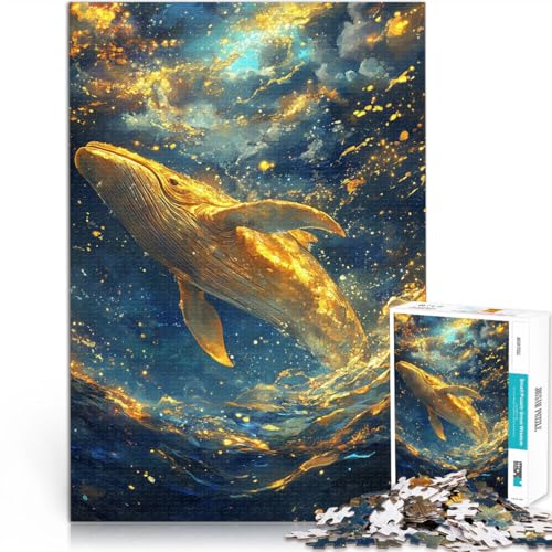 für Erwachsene 1000 Teile Puzzle “Goldener Wal des Abgrunds” Aus Karton,ab 14 Jahren Lernspiel für Familien Künstlersammlung, Bildende Kunst。Größe:38x52cm/14.9x20.4Zoll für Erwachsene 1000 Teile Puzzle “Goldener Wal des Abgrunds” Aus Karton,ab 14 Jahren Lernspiel für Familien Künstlersammlung, Bildende Kunst。Größe:38x52cm/14.9x20.4Zoll von KGUHVFTK