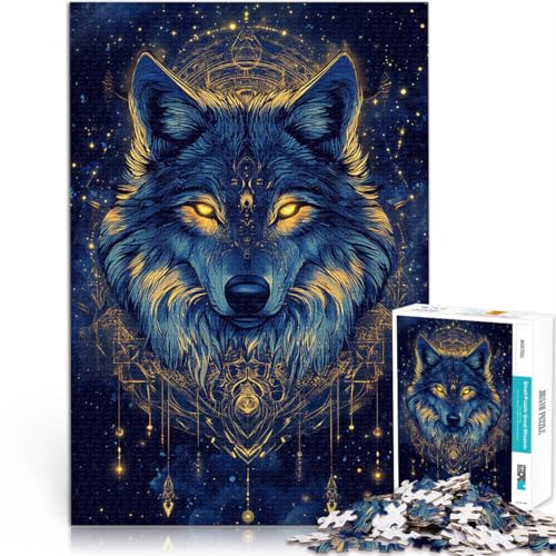 für Erwachsene 1000 Teile Puzzle “Im Dunkeln Wolf” Aus Karton,ab 14 Jahren Anspruchsvolles Spiel und Familienspiel Wichtelgeschenke。Größe:38x52cm/14.9x20.4Zoll für Erwachsene 1000 Teile Puzzle “Im Dunkeln Wolf” Aus Karton,ab 14 Jahren Anspruchsvolles Spiel und Familienspiel Wichtelgeschenke。Größe:38x52cm/14.9x20.4Zoll von KGUHVFTK