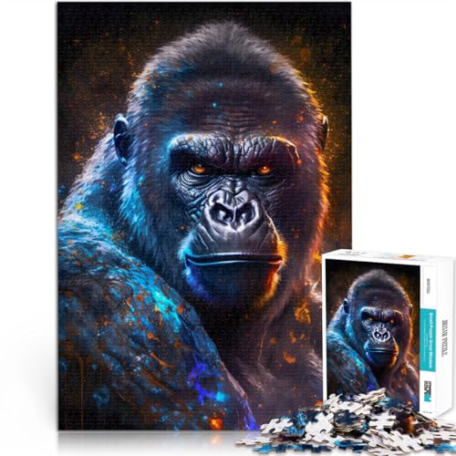 für Erwachsene 1000-Teile-Puzzle “Nebelgorilla” Aus Karton,ab 14 Jahren lustige Spiele für Familien Es eignet ganze Familie。Größe:38x52cm/14.9x20.4Zoll für Erwachsene 1000-Teile-Puzzle “Nebelgorilla” Aus Karton,ab 14 Jahren lustige Spiele für Familien Es eignet ganze Familie。Größe:38x52cm/14.9x20.4Zoll von KGUHVFTK