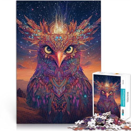 für Erwachsene 1000-Teile-Puzzle “Uralter bunter Phönix” Aus Karton，ab 14 Jahren lustige Spiele für die ganze Familie Geschenk zum Geburtstag。Größe：38x52cm/14.9x20.4Zoll von KGUHVFTK