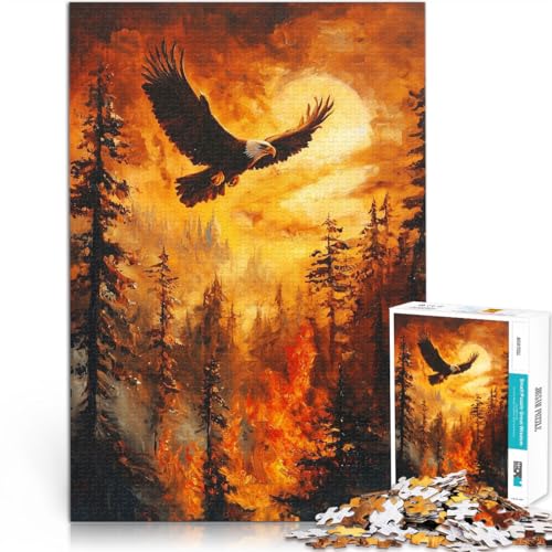 für Erwachsene 1000-teiliges Puzzle “Adler schwebt über Wald” Aus Karton,Geeignet für Kinder ab 14 Jahren Lernspiel Tolle Geschenke und Spielzeuge。Größe:38x52cm/14.9x20.4Zoll für Erwachsene 1000-teiliges Puzzle “Adler schwebt über Wald” Aus Karton,Geeignet für Kinder ab 14 Jahren Lernspiel Tolle Geschenke und Spielzeuge。Größe:38x52cm/14.9x20.4Zoll von KGUHVFTK