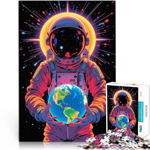 für Erwachsene 1000-teiliges Puzzle “Astronaut hält die Erde” Aus Karton,Geeignet für Personen ab 14 Jahren Quizspiel Geeignet 。Größe:38x52cm/14.9x20.4Zoll für Erwachsene 1000-teiliges Puzzle “Astronaut hält die Erde” Aus Karton,Geeignet für Personen ab 14 Jahren Quizspiel Geeignet 。Größe:38x52cm/14.9x20.4Zoll von KGUHVFTK