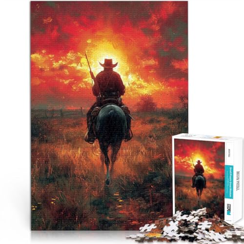 für Erwachsene 1000-teiliges Puzzle “Cowboy in der Wüste” Aus Karton,ab 14 Jahren Stressabbau tolles Geschenk。Größe:26x38cm/10.2x14.9Zoll für Erwachsene 1000-teiliges Puzzle “Cowboy in der Wüste” Aus Karton,ab 14 Jahren Stressabbau tolles Geschenk。Größe:26x38cm/10.2x14.9Zoll von KGUHVFTK