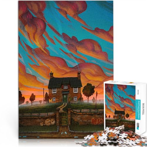 für Erwachsene 1000-teiliges Puzzle “Verlassen im Inneren” Aus Karton，für Kinder ab 14 Jahren Hands-on-Spiel Lernspiel zum Geburtstag und Weihnachten。Größe：26x38cm/10.2x14.9Zoll von KGUHVFTK