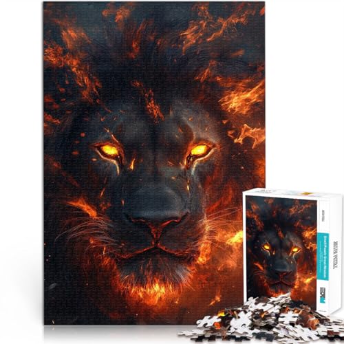 für Erwachsene 1000-teiliges Puzzle “Wilder schwarzer Löwe” Aus Holz,ab 14 Jahren Intellektuelles Spielzeugspiel Interessante Geschenke zur Stressreduzierung。Größe:50x75cm/19.6x29.5Zoll für Erwachsene 1000-teiliges Puzzle “Wilder schwarzer Löwe” Aus Holz,ab 14 Jahren Intellektuelles Spielzeugspiel Interessante Geschenke zur Stressreduzierung。Größe:50x75cm/19.6x29.5Zoll von KGUHVFTK