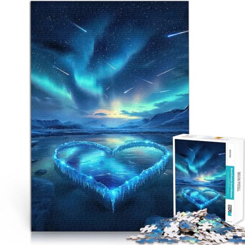 für Erwachsene Puzzles 1000 Teile Puzzles “Gefrorenes Herz Aurora Borealis” Aus Karton,Geeignet für Kinder ab 14 Jahren Perfekte Dekoration Geschenk zum Geburtstag。Größe:38x52cm/14.9x20.4Zoll für Erwachsene Puzzles 1000 Teile Puzzles “Gefrorenes Herz Aurora Borealis” Aus Karton,Geeignet für Kinder ab 14 Jahren Perfekte Dekoration Geschenk zum Geburtstag。Größe:38x52cm/14.9x20.4Zoll von KGUHVFTK