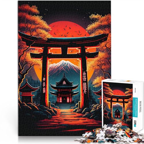 für Erwachsene Puzzles 2000 Teile Puzzles “Japanisches Tor Anime” Aus Karton，ab 14 Jahren Spielspielzeug Erwachsene und Jugendliche。Größe：70x100cm/27.5x39.3Zoll von KGUHVFTK