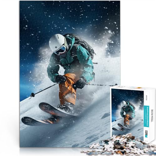 für Erwachsene1000-Teile-Puzzles “Ski” Aus Karton,für Kinder ab 14 Jahren Heimdekorationsspielzeug Geeignet 。Größe:38x52cm/14.9x20.4Zoll für Erwachsene1000-Teile-Puzzles “Ski” Aus Karton,für Kinder ab 14 Jahren Heimdekorationsspielzeug Geeignet 。Größe:38x52cm/14.9x20.4Zoll von KGUHVFTK