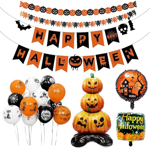 KHDULQ Ballons Helloween Outdoor 7 Stück Kinder Set Partyleistungform Halloween Dekoluftballons Innen, Halloween Latexballons, Horrorballons, Party-Dekorationen KHDULQ Ballons Helloween Outdoor 7 Stück Kinder Set Partyleistungform Halloween Dekoluftballons Innen, Halloween Latexballons, Horrorballons, Party-Dekorationen von KHDULQ