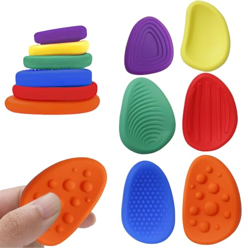 KHDULQ Fidget Toys Sensory Stones,6 Stück Sensorik Spielzeug Autismus Spielzeug Anti Stress Spielzeug Stressabbau Sensory Toys Fidget Toys Kinder Erwachsene Stress Spielzeug für ADHS und Autismus KHDULQ Fidget Toys Sensory Stones,6 Stück Sensorik Spielzeug Autismus Spielzeug Anti Stress Spielzeug Stressabbau Sensory Toys Fidget Toys Kinder Erwachsene Stress Spielzeug für ADHS und Autismus von KHDULQ