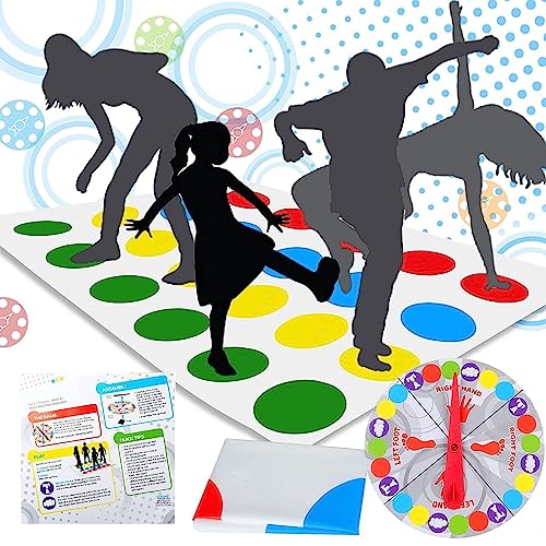 KHDULQ Twisting Spiele, Balance Floor Spiel Pad,Bodenspiel mit Spielmatte, Lustige Spiele für die Familie Interaktion,Twisting Spielmatte，Teamspiel, Partyspiele von KHDULQ
